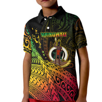 Polynesian Pride Vanuatu Kid Polo Shirt Proud To Be A Ni-Van LT14 Kid Black - Polynesian Pride
