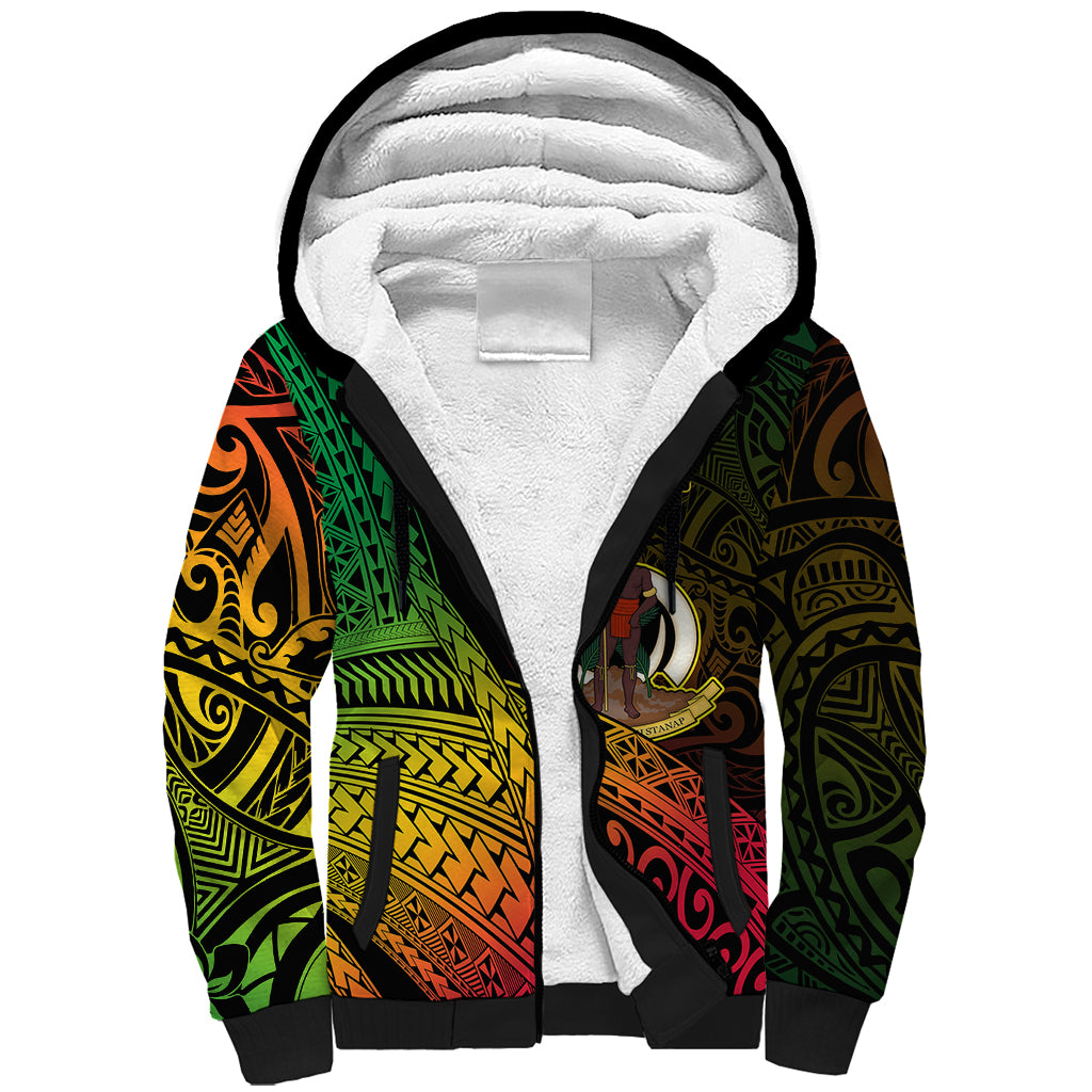Polynesian Pride Vanuatu Sherpa Hoodie Proud To Be A Ni-Van LT14 Unisex Black - Polynesian Pride