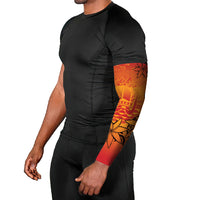 French Polynesia Manta Ray Tattoo Arm Sleeves Tahiti Hahalua Tiare Maori Gradient Style
