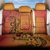 French Polynesia Manta Ray Tattoo Back Car Seat Cover Tahiti Hahalua Tiare Maori Gradient Style