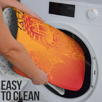 French Polynesia Manta Ray Tattoo Bathroom Set Tahiti Hahalua Tiare Maori Gradient Style