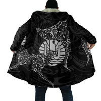French Polynesia Manta Ray Tattoo Cloak Tahiti Hahalua Turtle Shark Black Color LT14 - Polynesian Pride