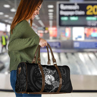 French Polynesia Manta Ray Tattoo Travel Bag Tahiti Hahalua Turtle Shark Black Color LT14 - Polynesian Pride