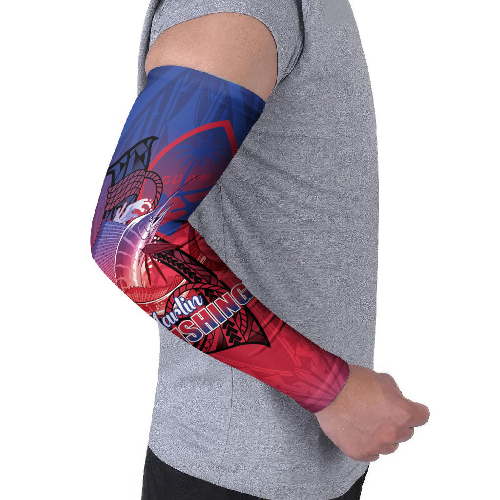 Guam Blue Marlin Fishing Arm Sleeves Guahan Fish Hook Tattoo