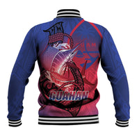 Guam Blue Marlin Fishing Baseball Jacket Guahan Fish Hook Tattoo