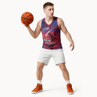 Guam Blue Marlin Fishing Basketball Jersey Guahan Fish Hook Tattoo LT14 - Polynesian Pride