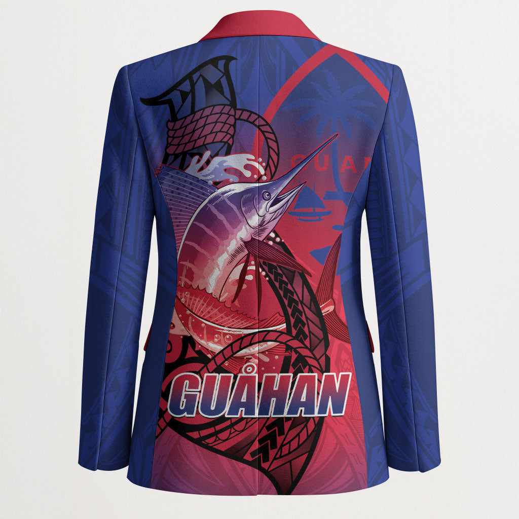 Guam Blue Marlin Fishing Blazer Guahan Fish Hook Tattoo
