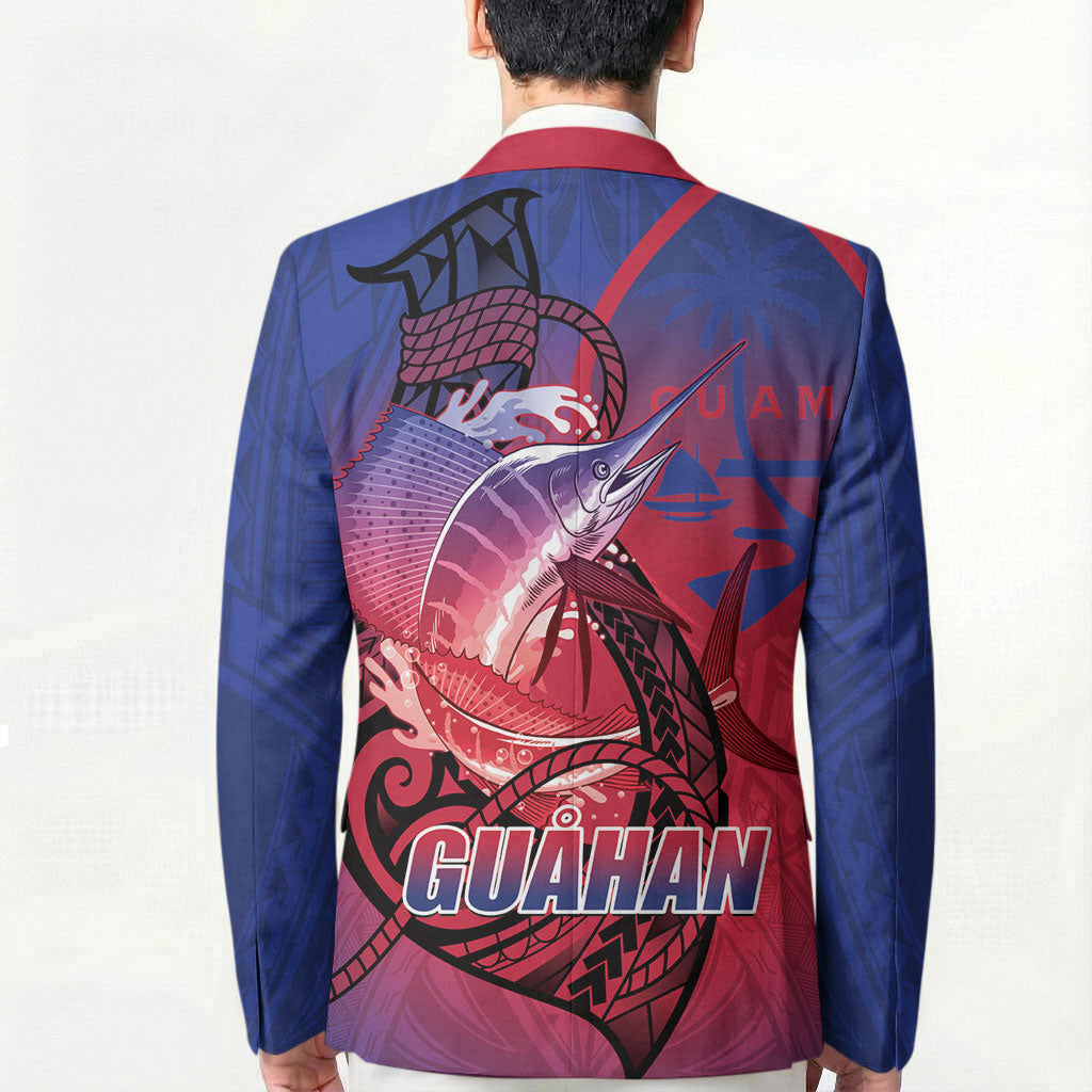 Guam Blue Marlin Fishing Blazer Guahan Fish Hook Tattoo