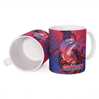 Guam Blue Marlin Fishing Ceramic Mug Guahan Fish Hook Tattoo