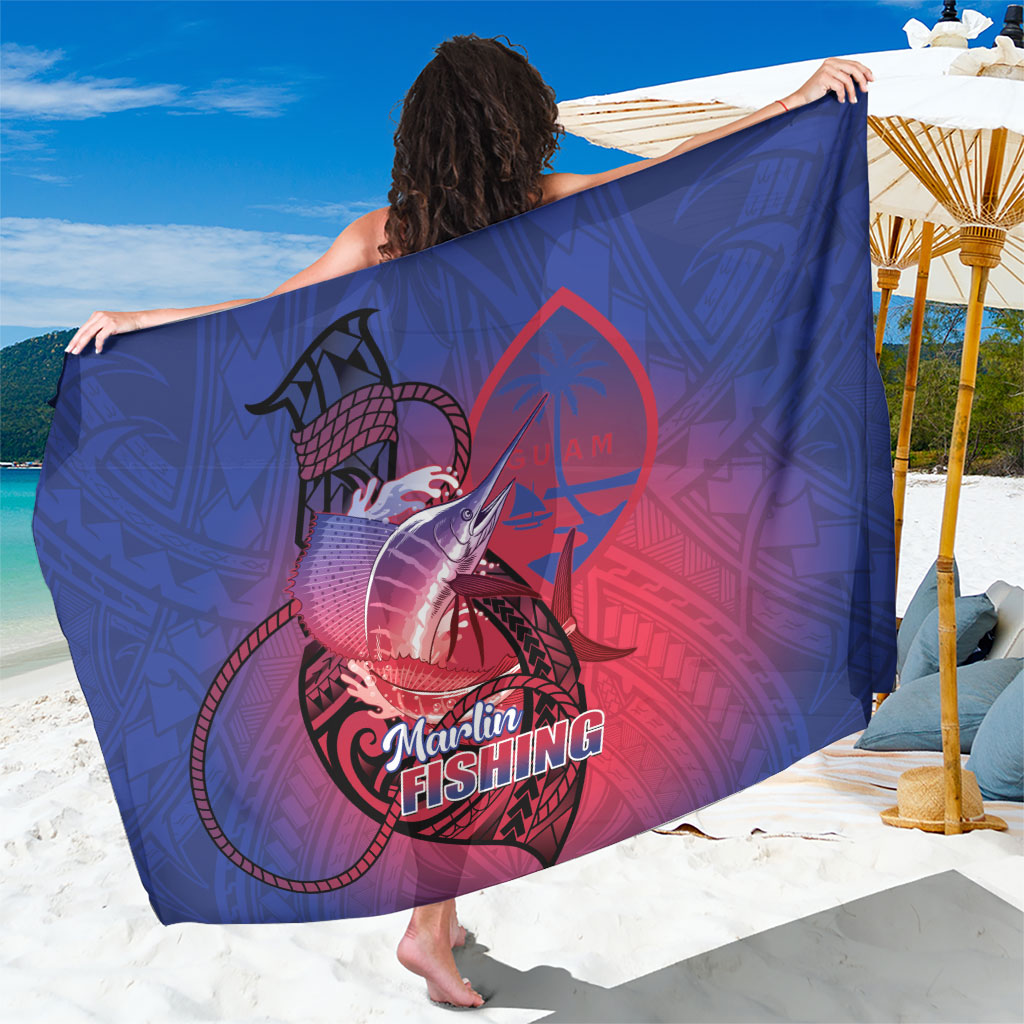 Guam Blue Marlin Fishing Sarong Guahan Fish Hook Tattoo