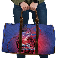 Guam Blue Marlin Fishing Travel Bag Guahan Fish Hook Tattoo LT14 Blue - Polynesian Pride