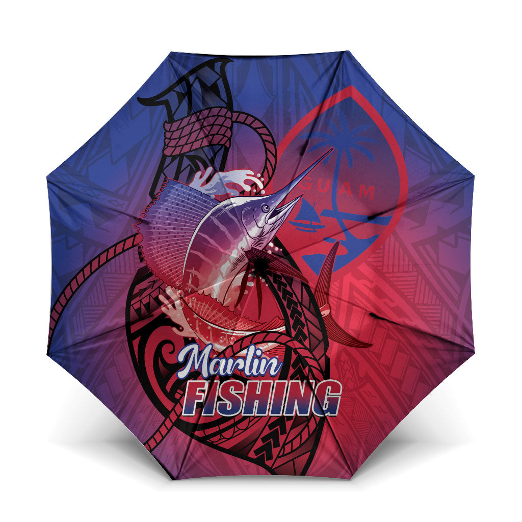 Guam Blue Marlin Fishing Umbrella Guahan Fish Hook Tattoo