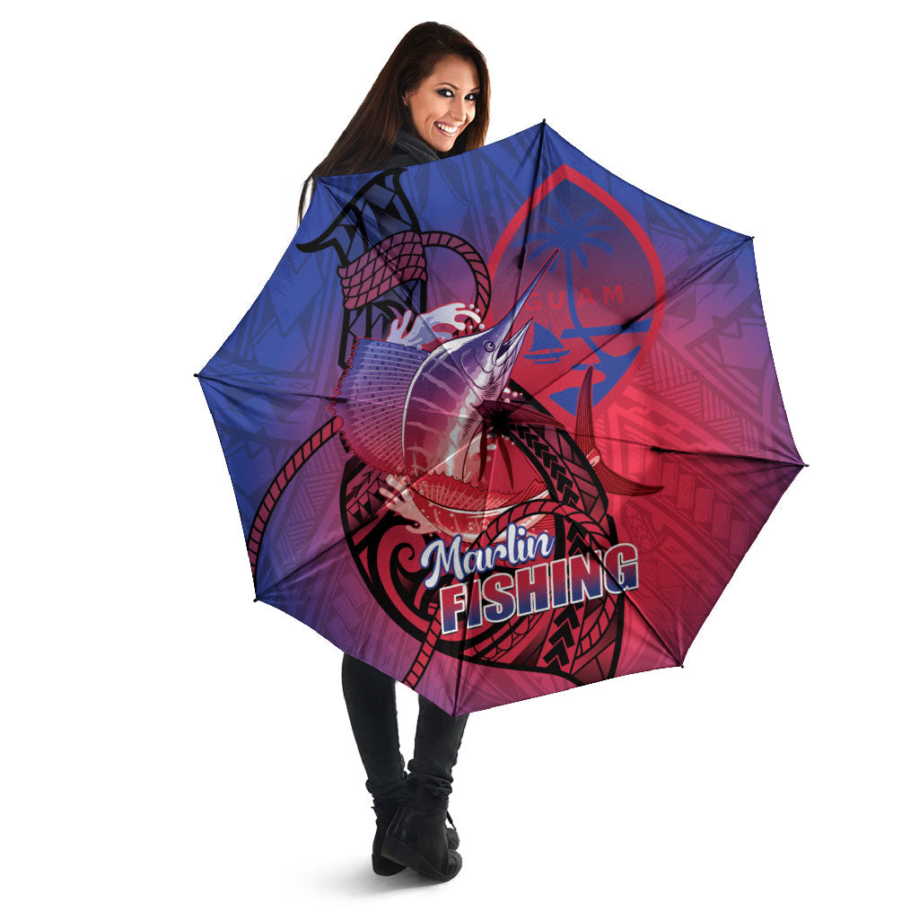 Guam Blue Marlin Fishing Umbrella Guahan Fish Hook Tattoo