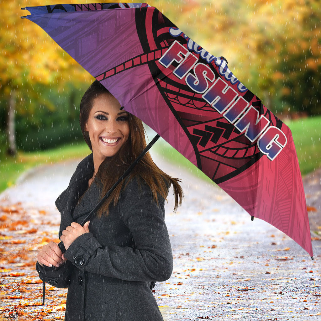 Guam Blue Marlin Fishing Umbrella Guahan Fish Hook Tattoo