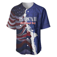 Personalized Hawaii Statehood Day Baseball Jersey 66th Anniversary - Polynesian Pride