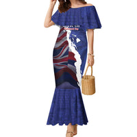 Personalized Hawaii Statehood Day Family Matching Mermaid Dress and Hawaiian Shirt 66th Anniversary - Polynesian Pride