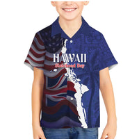 Personalized Hawaii Statehood Day Family Matching Mermaid Dress and Hawaiian Shirt 66th Anniversary - Polynesian Pride