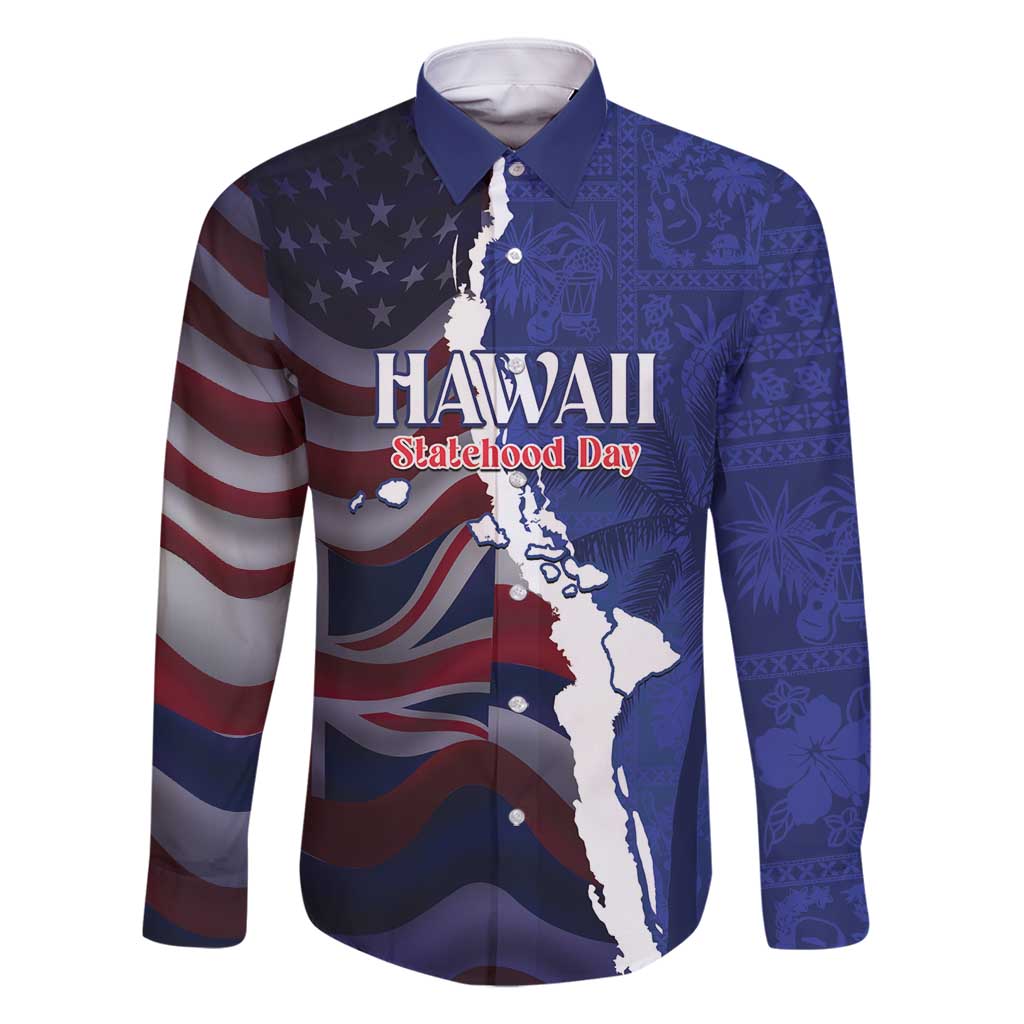 Personalized Hawaii Statehood Day Family Matching Off Shoulder Maxi Dress and Hawaiian Shirt 66th Anniversary - Polynesian Pride