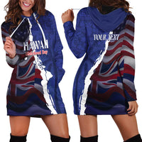 Personalized Hawaii Statehood Day Hoodie Dress 66th Anniversary - Polynesian Pride