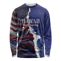 Personalized Hawaii Statehood Day Long Sleeve Shirt 66th Anniversary - Polynesian Pride