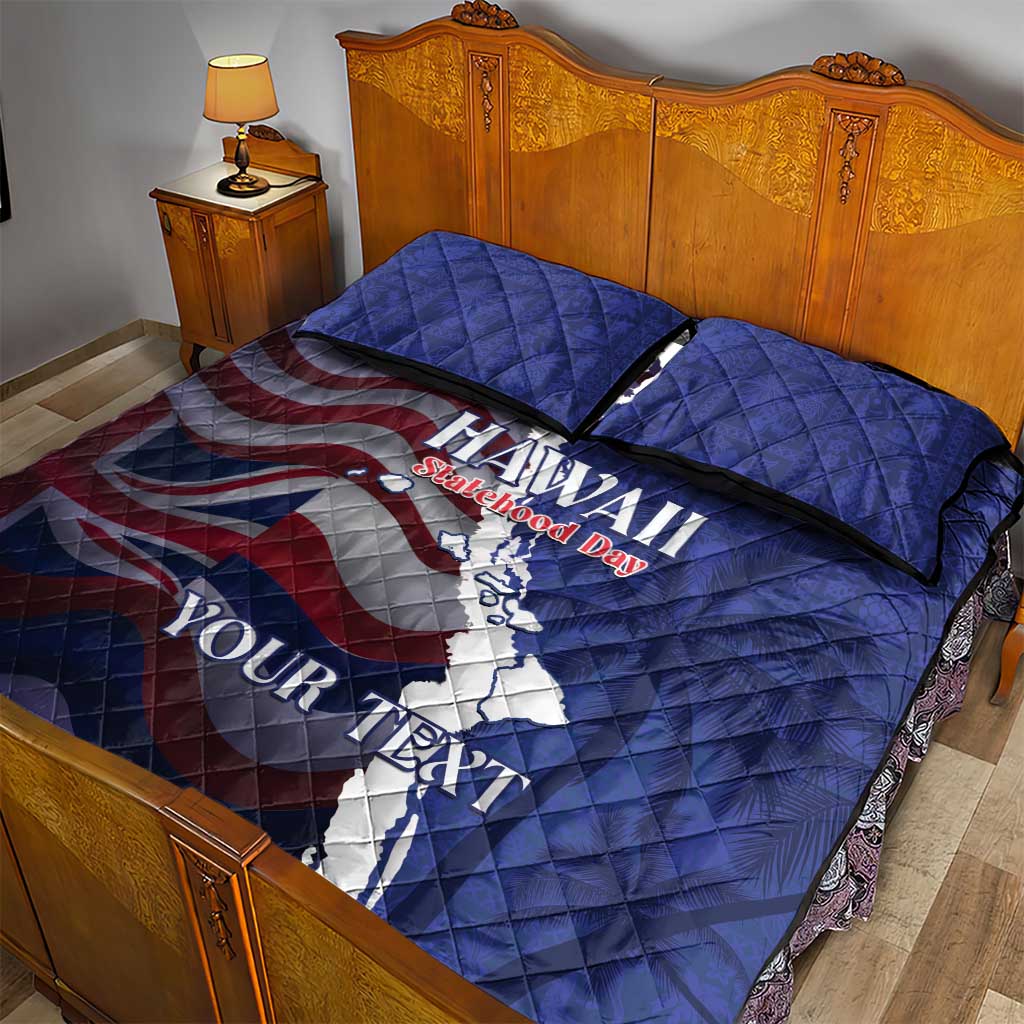 Personalized Hawaii Statehood Day Quilt Bed Set 66th Anniversary - Polynesian Pride