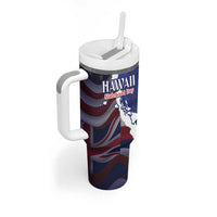 Personalized Hawaii Statehood Day Tumbler With Handle 66th Anniversary - Polynesian Pride