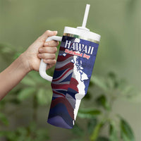 Personalized Hawaii Statehood Day Tumbler With Handle 66th Anniversary - Polynesian Pride