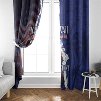 Personalized Hawaii Statehood Day Window Curtain 66th Anniversary - Polynesian Pride