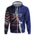 Personalized Hawaii Statehood Day Zip Hoodie 66th Anniversary - Polynesian Pride