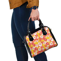 Yellow Hawaii Hibiscus Shoulder Handbag Tropical Flowers Seamless Pattern LT14 - Polynesian Pride