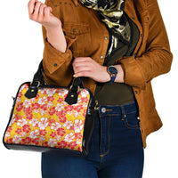 Yellow Hawaii Hibiscus Shoulder Handbag Tropical Flowers Seamless Pattern LT14 - Polynesian Pride