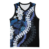Polu Aloha Hawaii Lei Basketball Jersey Tropical Flowers Elegant Vibe - Polynesian Pride