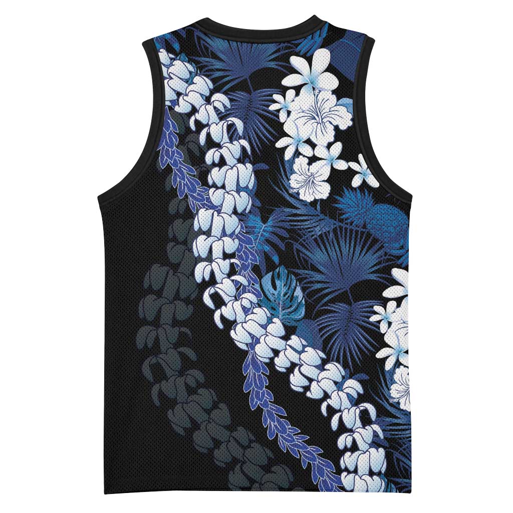 Polu Aloha Hawaii Lei Basketball Jersey Tropical Flowers Elegant Vibe - Polynesian Pride