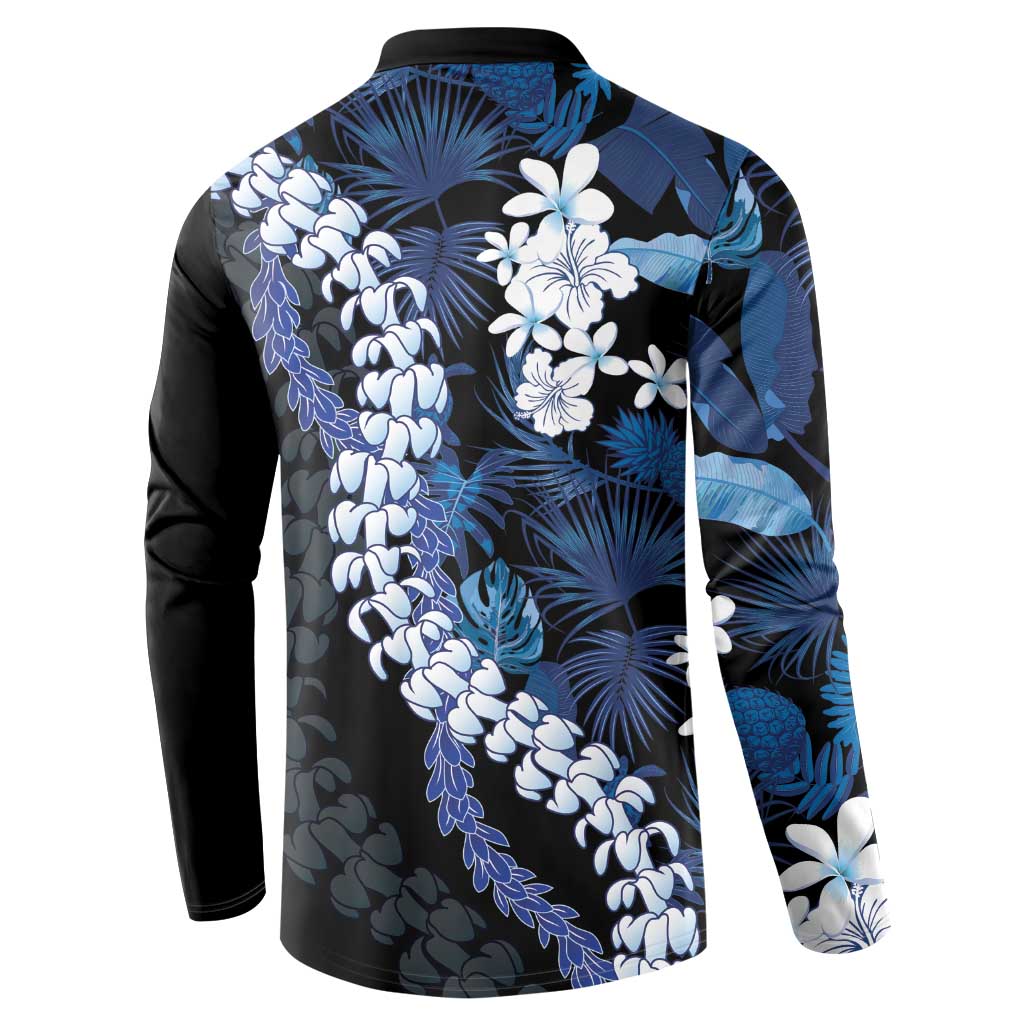 Polu Aloha Hawaii Lei Button Sweatshirt Tropical Flowers Elegant Vibe - Polynesian Pride