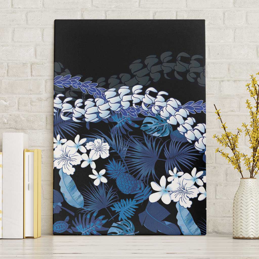 Polu Aloha Hawaii Lei Canvas Wall Art Tropical Flowers Elegant Vibe - Polynesian Pride