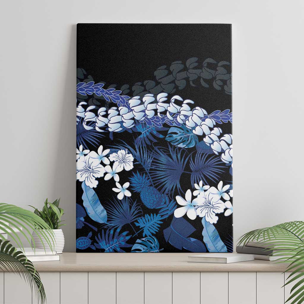 Polu Aloha Hawaii Lei Canvas Wall Art Tropical Flowers Elegant Vibe - Polynesian Pride