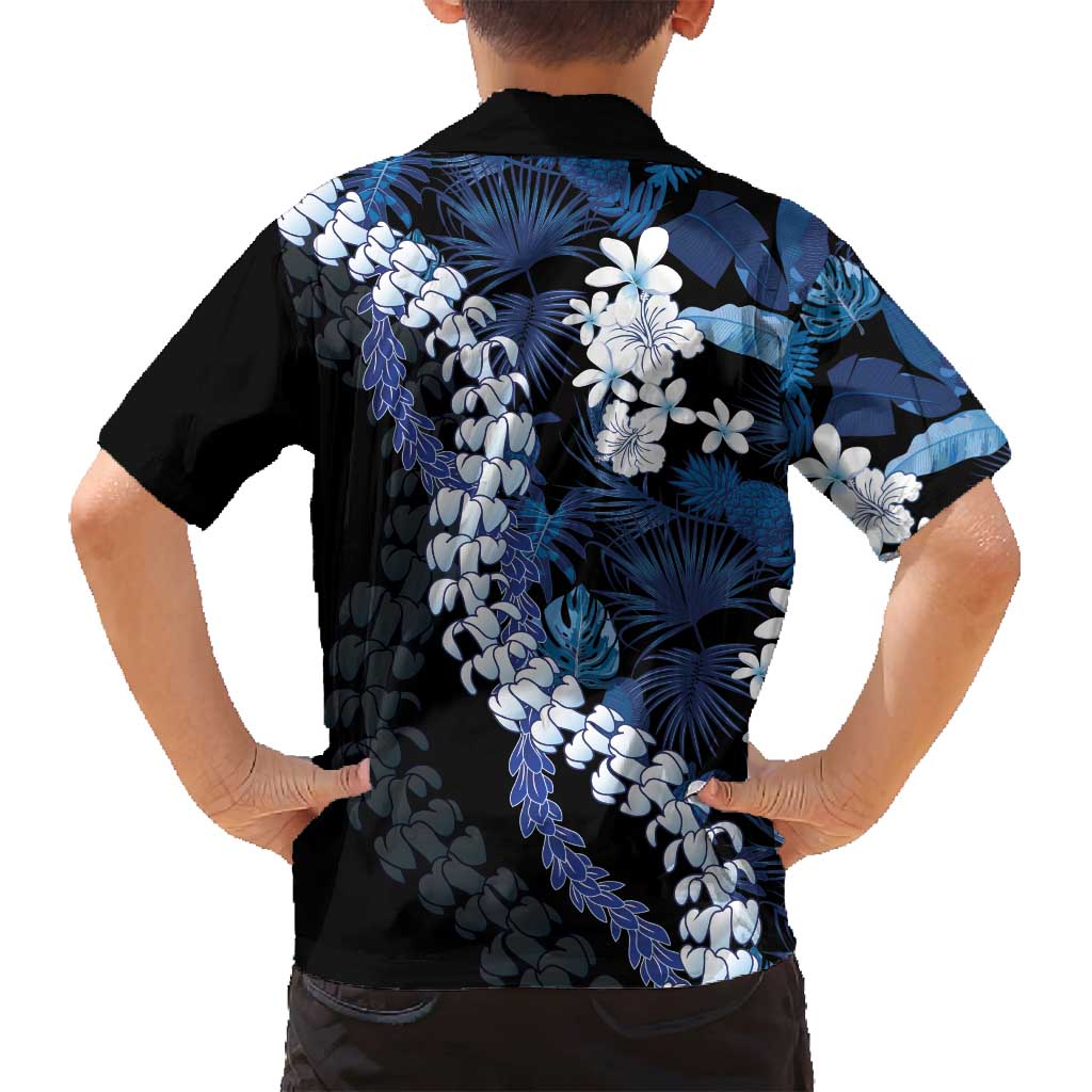 Polu Aloha Hawaii Lei Family Matching Long Sleeve Bodycon Dress and Hawaiian Shirt Tropical Flowers Elegant Vibe - Polynesian Pride