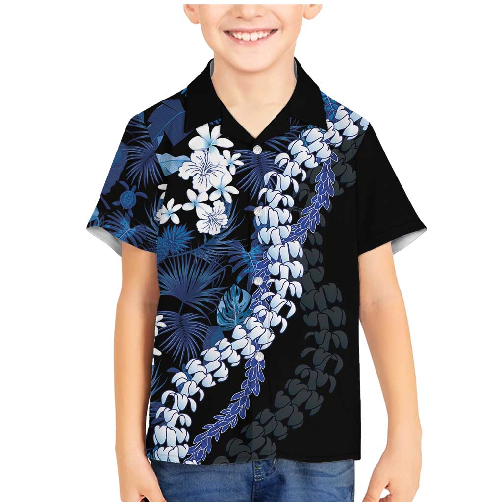 Polu Aloha Hawaii Lei Family Matching Mermaid Dress and Hawaiian Shirt Tropical Flowers Elegant Vibe - Polynesian Pride