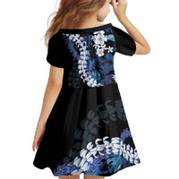 Polu Aloha Hawaii Lei Family Matching Off Shoulder Maxi Dress and Hawaiian Shirt Tropical Flowers Elegant Vibe - Polynesian Pride