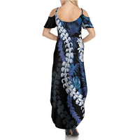 Polu Aloha Hawaii Lei Family Matching Summer Maxi Dress and Hawaiian Shirt Tropical Flowers Elegant Vibe - Polynesian Pride