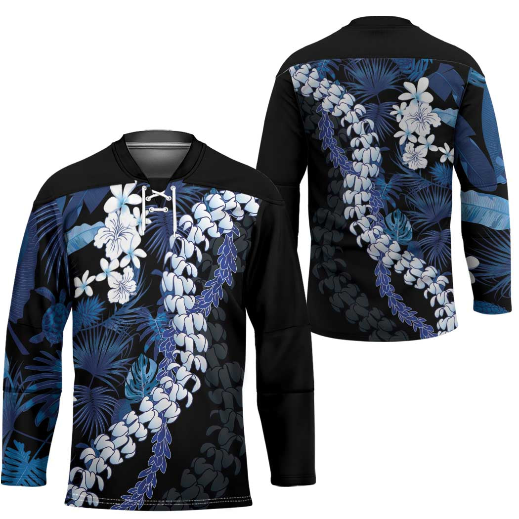 Polu Aloha Hawaii Lei Hockey Jersey Tropical Flowers Elegant Vibe LT14 - Polynesian Pride