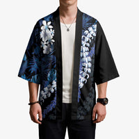 Polu Aloha Hawaii Lei Kimono Tropical Flowers Elegant Vibe - Polynesian Pride