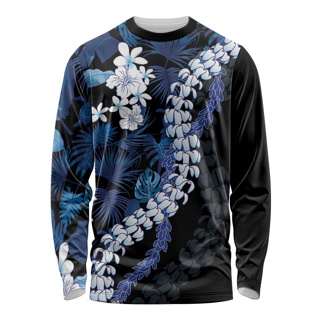 Polu Aloha Hawaii Lei Long Sleeve Shirt Tropical Flowers Elegant Vibe - Polynesian Pride