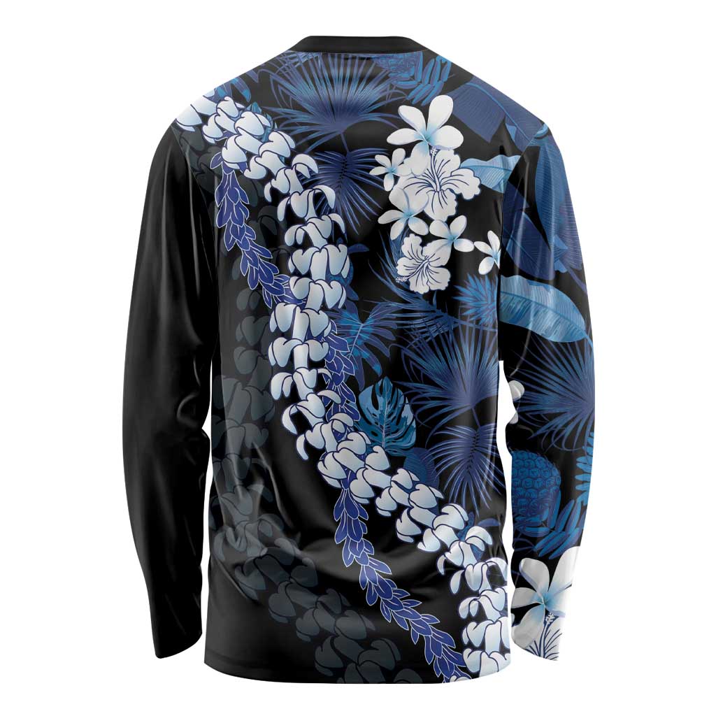 Polu Aloha Hawaii Lei Long Sleeve Shirt Tropical Flowers Elegant Vibe - Polynesian Pride