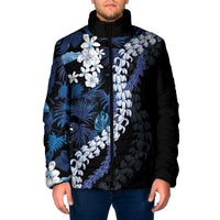 Polu Aloha Hawaii Lei Padded Jacket Tropical Flowers Elegant Vibe - Polynesian Pride