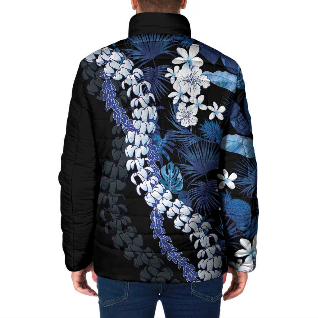 Polu Aloha Hawaii Lei Padded Jacket Tropical Flowers Elegant Vibe - Polynesian Pride
