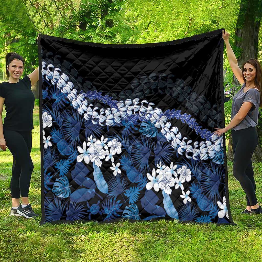 Polu Aloha Hawaii Lei Quilt Tropical Flowers Elegant Vibe - Polynesian Pride