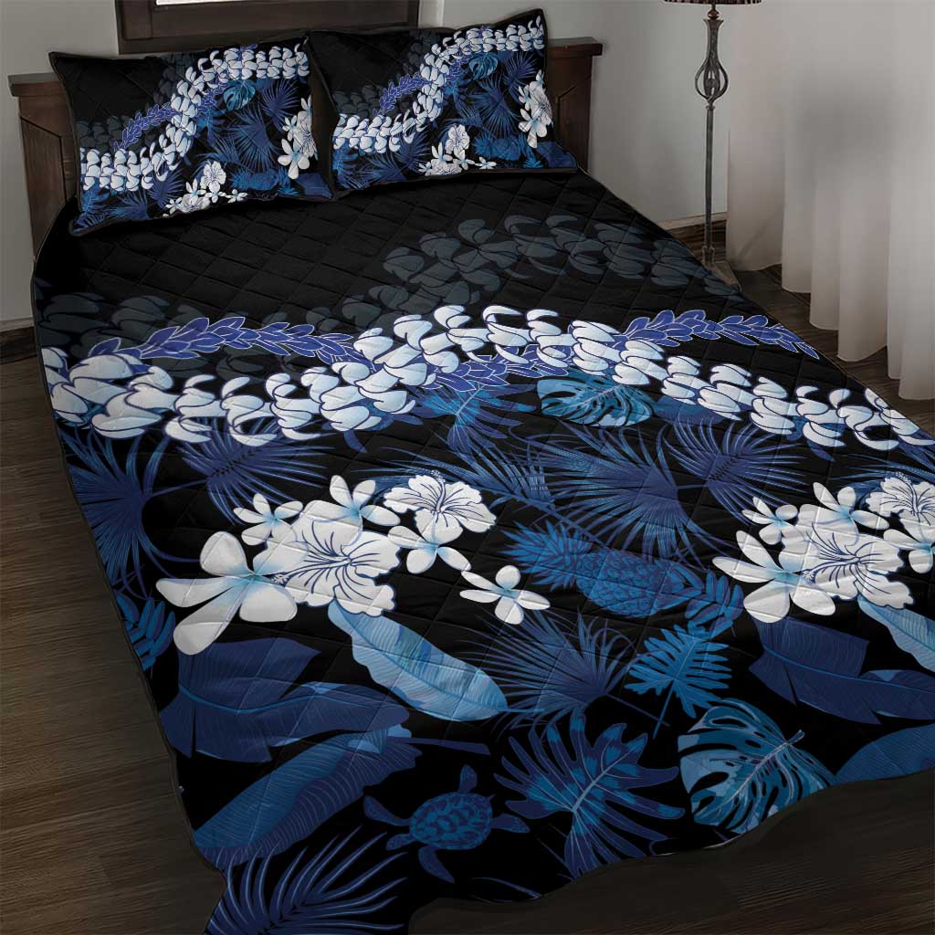 Polu Aloha Hawaii Lei Quilt Bed Set Tropical Flowers Elegant Vibe - Polynesian Pride