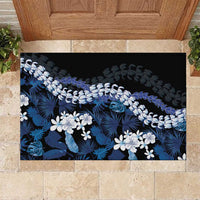 Polu Aloha Hawaii Lei Rubber Doormat Tropical Flowers Elegant Vibe - Polynesian Pride