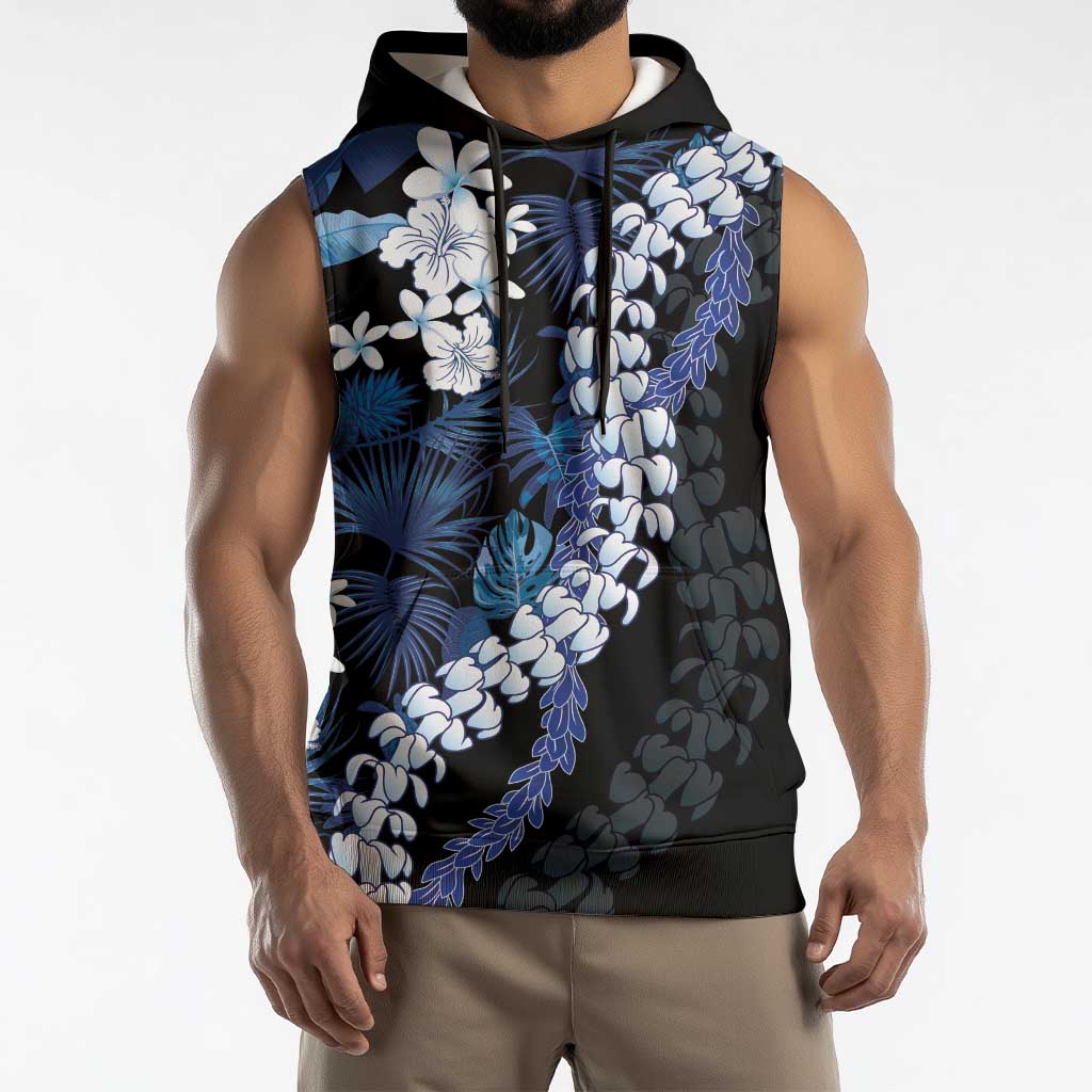 Polu Aloha Hawaii Lei Sleeveless Hoodie Tropical Flowers Elegant Vibe - Polynesian Pride
